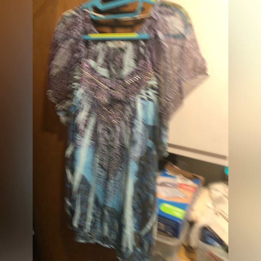 Unity Lightweight Peasant Sublimation Blouse- 696… - image 1